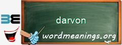 WordMeaning blackboard for darvon